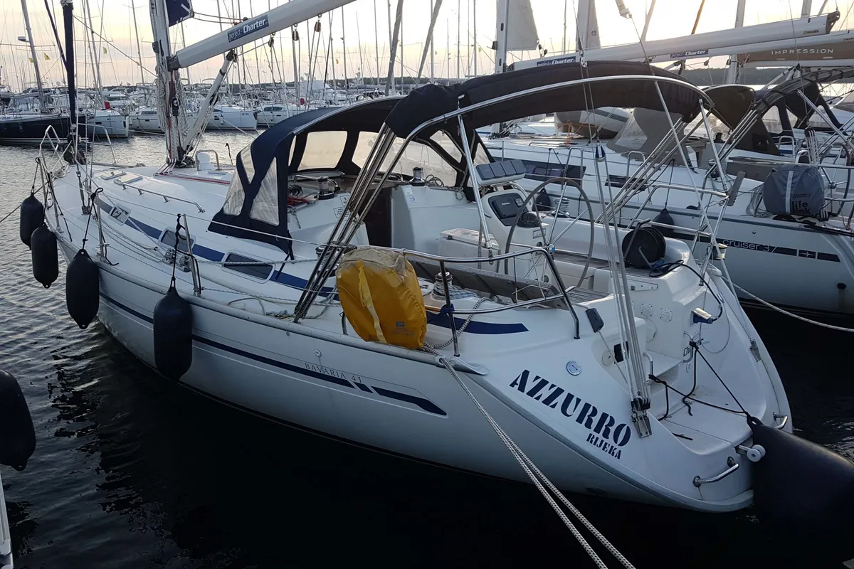 Azzurro, a Bavaria 41 sailboat at Punat, Croatia