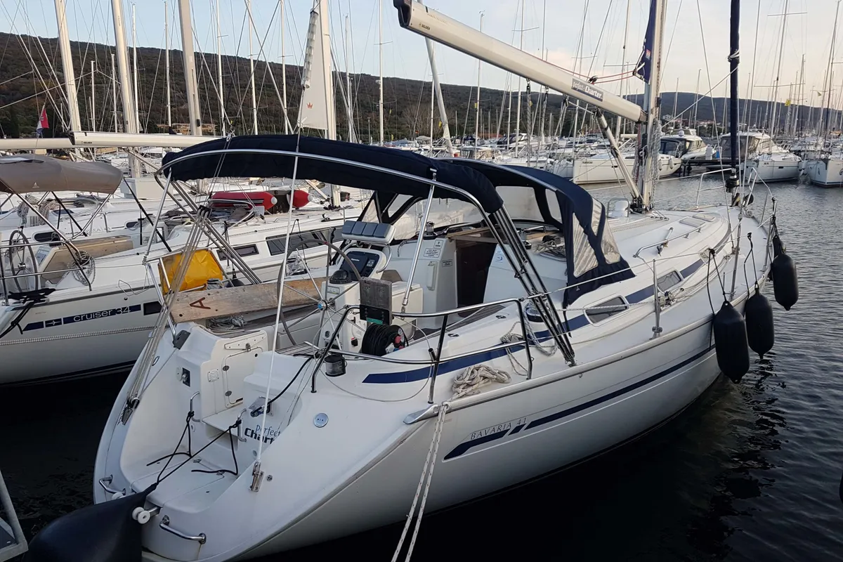Azzurro, a Bavaria 41 sailboat at Punat, Croatia