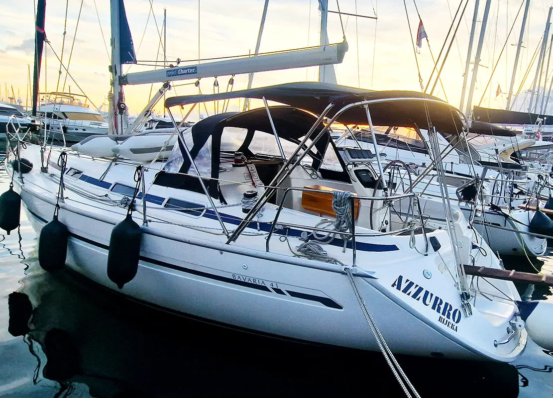 Azzurro, a Bavaria 41 sailboat at Punat, Croatia