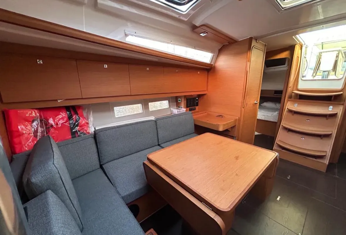 Salon of Sail Corvus, a Dufour 390 GL sailboat at Marmaris, Turkey