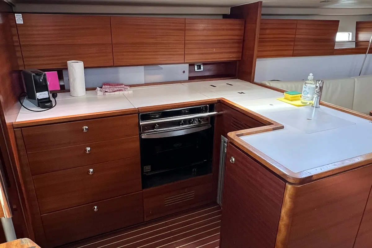 Cabin on Calanthe, a AD Boats Salona 44 sailboat at Kaštela, Croatia