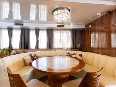 Salon of Il Mare, a Custom Made Il Mare motorboat at Split, Croatia