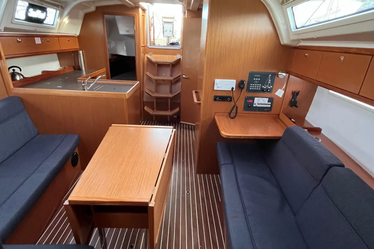 Salon of Amalia, a Bavaria Cruiser 37 sailboat at Općina Sukošan, Croatia