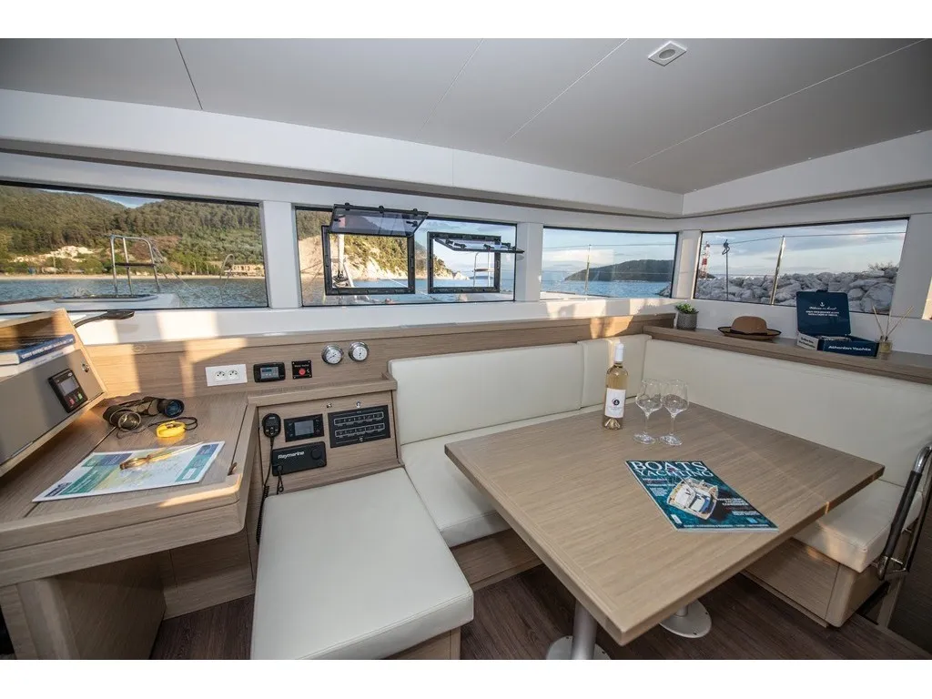 Salon of Elia, a Lagoon 40 catamaran at Neo Klima, Greece