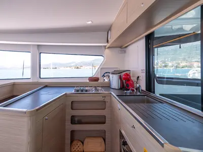 Galley of Sophie, a Lagoon 42 OW catamaran at Grad Kaštela, Croatia