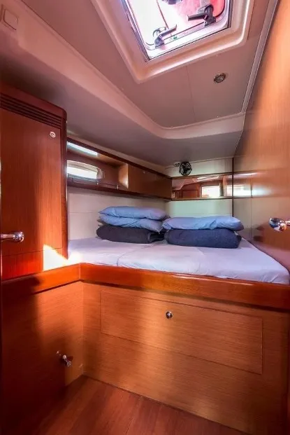 Cabin on Sirena De Oro, a Beneteau Oceanis 54 sailboat at Municipal Unit of Palairos, Greece