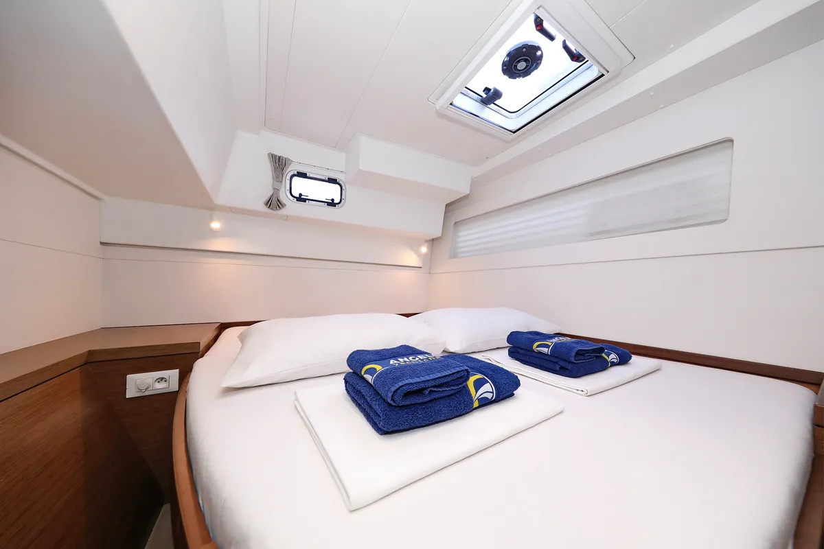 Cabin on Mars, a Lagoon 40 catamaran at Grad Vodice, Croatia