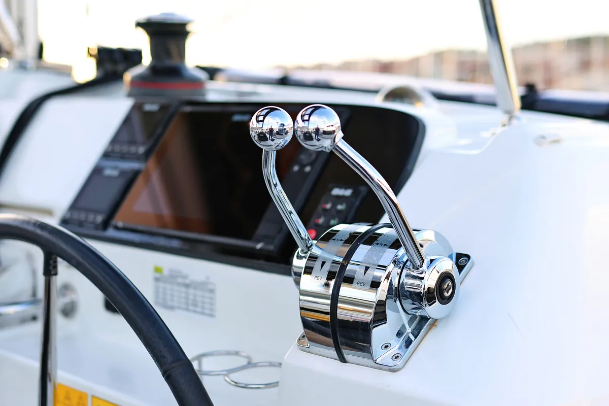 Cabin on Mars, a Lagoon 40 catamaran at Grad Vodice, Croatia