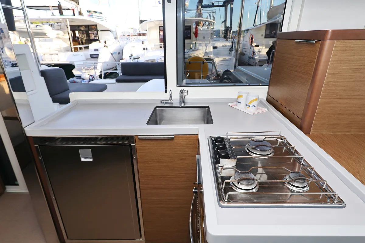 Galley of Mars, a Lagoon 40 catamaran at Grad Vodice, Croatia