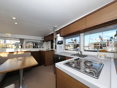 Galley of Mars, a Lagoon 40 catamaran at Grad Vodice, Croatia