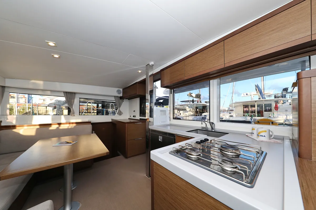 Galley of Mars, a Lagoon 40 catamaran at Grad Vodice, Croatia
