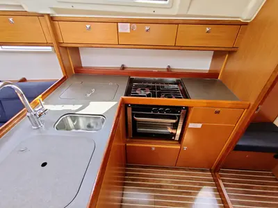 Galley of Mojito, a Bavaria Cruiser 37 sailboat at Općina Sukošan, Croatia