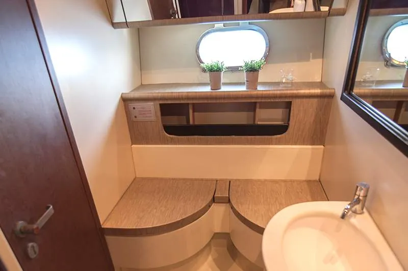 Ferretti, a Ferretti 58 motorboat at Mykonos, Greece