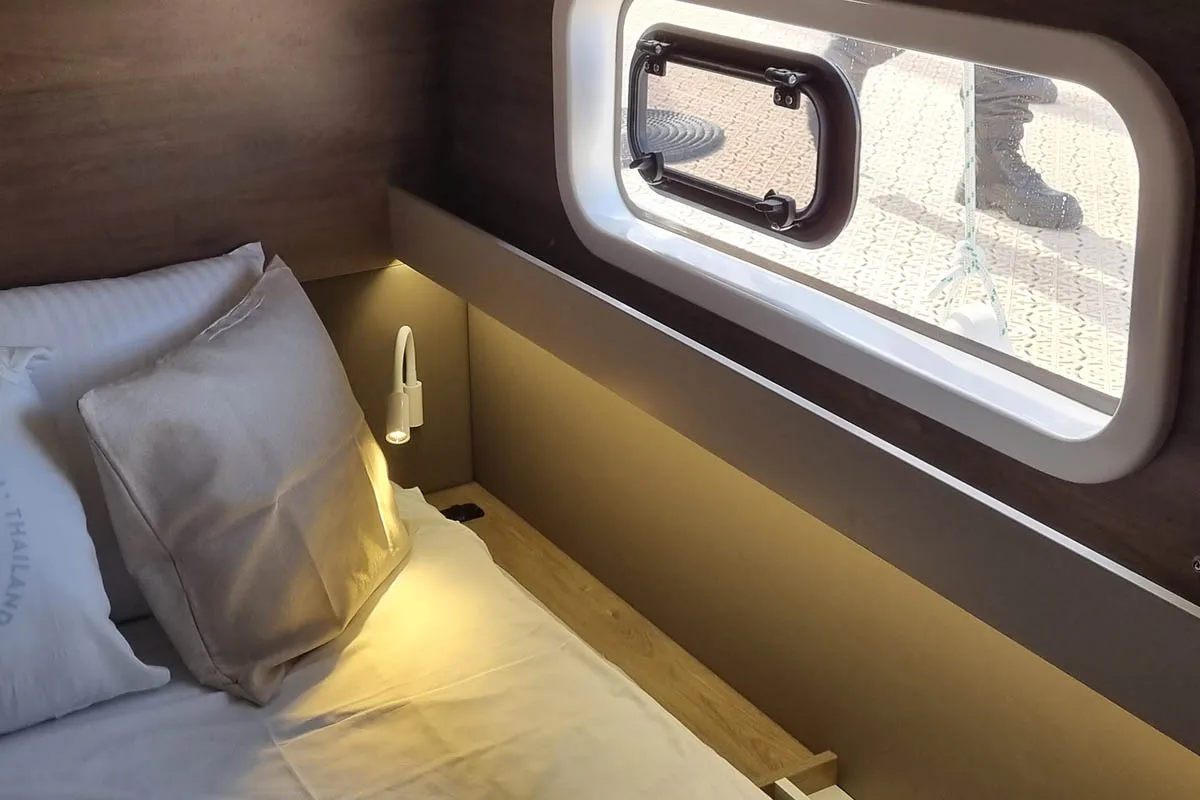 Cabin on Sunrise, a Bali Catspace catamaran at Seget Donji, Croatia