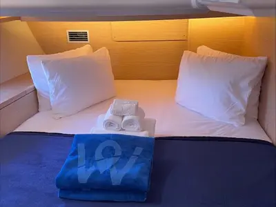Cabin on Shandy Breeze, a Dufour 470 sailboat at Road Town, British Virgin Islands