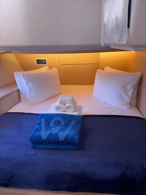 Cabin on Shandy Breeze, a Dufour 470 sailboat at Road Town, British Virgin Islands