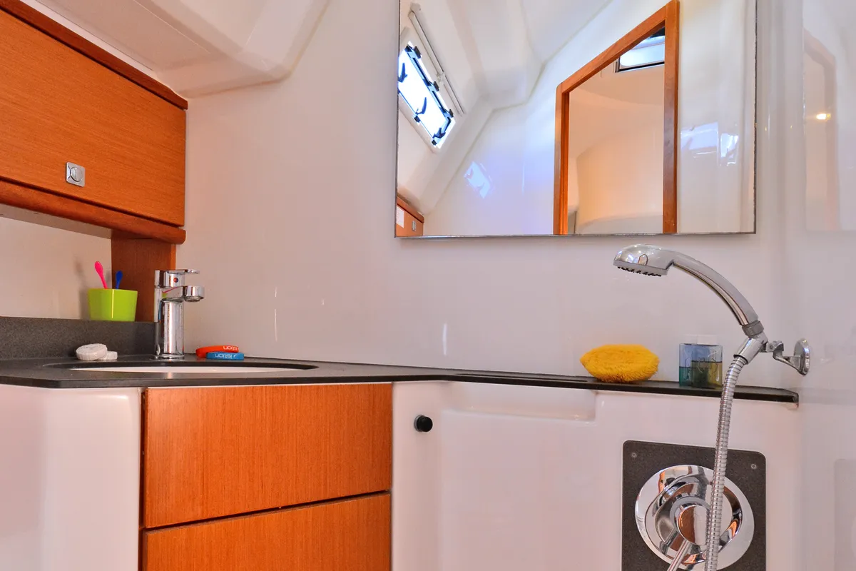 Head on Nereus, a Bavaria Cruiser 46 sailboat at Preveza, Greece