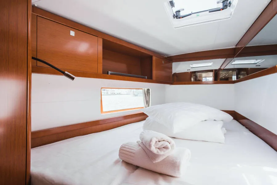Cabin on Esther, a Beneteau Oceanis 55 sailboat at Seget Donji, Croatia