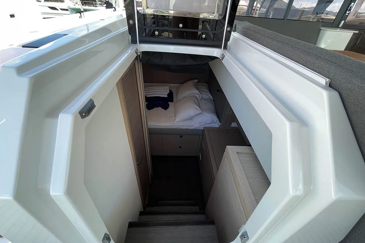 Cabin on Knotty Cat (Forever Young), a Fountaine Pajot Tanna 47 catamaran at Road Town, British Virgin Islands