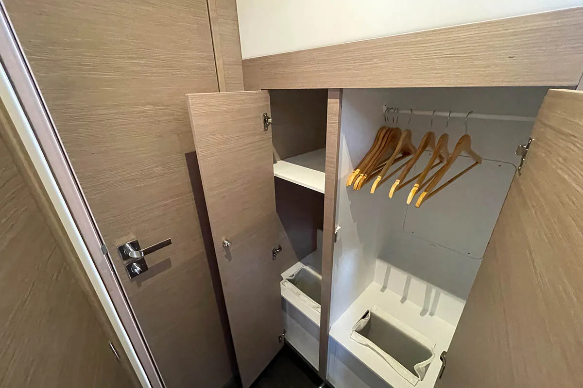 Cabin on Knotty Cat (Forever Young), a Fountaine Pajot Tanna 47 catamaran at Road Town, British Virgin Islands