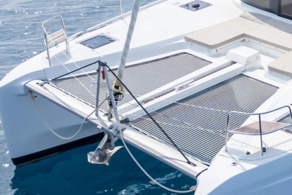 Adam, a Lagoon 46 catamaran at Marmaris, Turkey