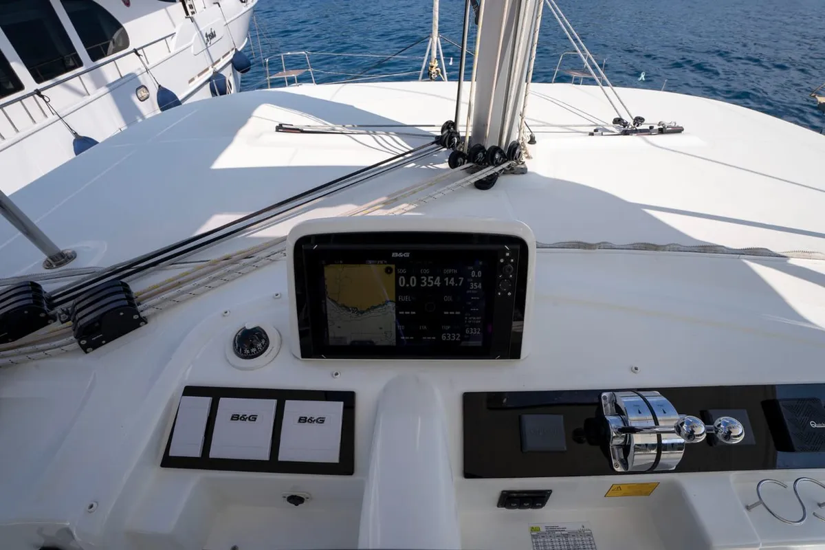 Adam, a Lagoon 46 catamaran at Marmaris, Turkey
