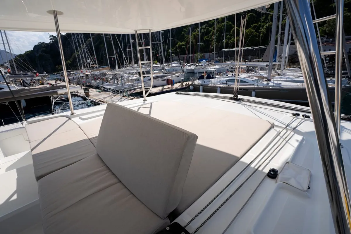 Adam, a Lagoon 46 catamaran at Marmaris, Turkey