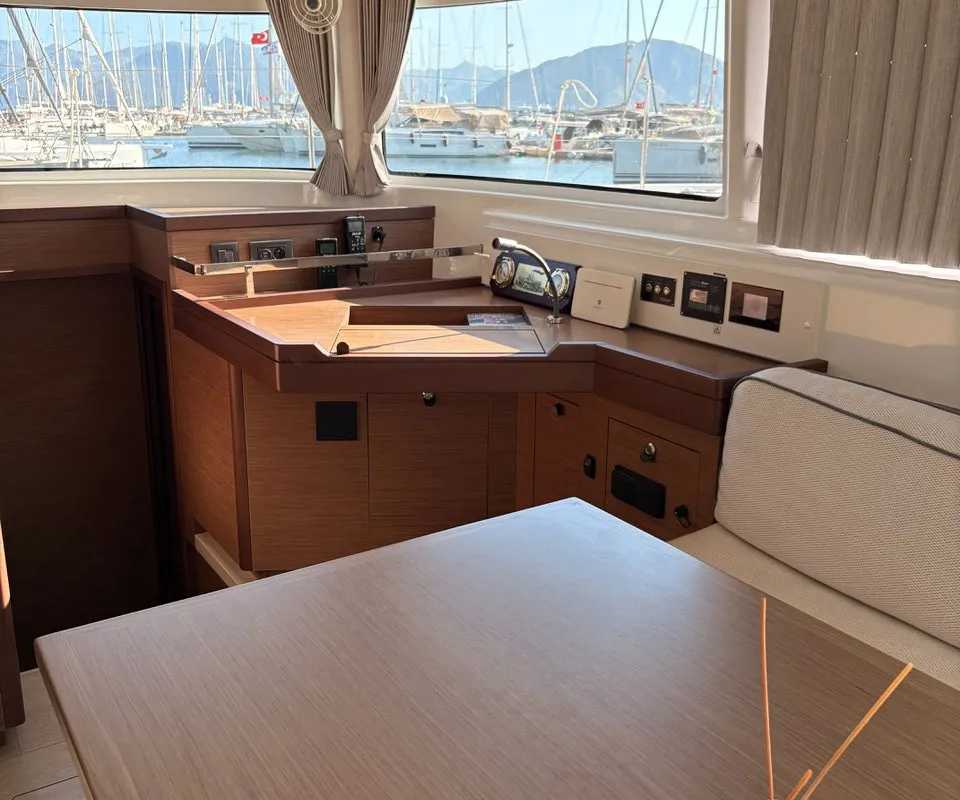 Adam, a Lagoon 46 catamaran at Marmaris, Turkey