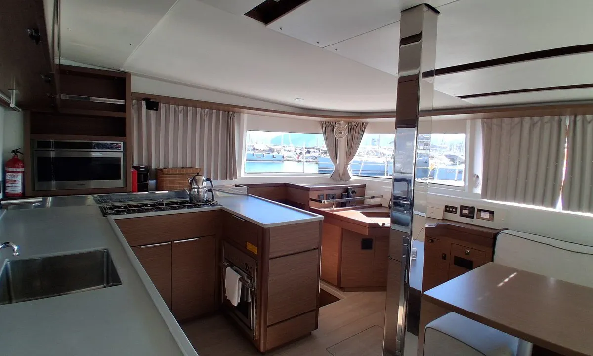 Adam, a Lagoon 46 catamaran at Marmaris, Turkey