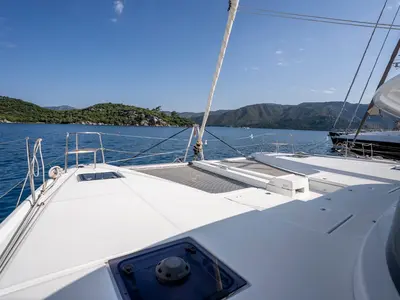 Adam, a Lagoon 46 catamaran at Marmaris, Turkey