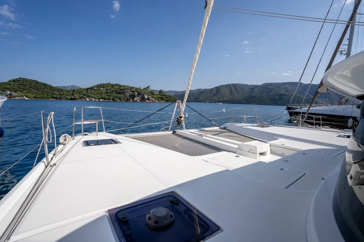 Adam, a Lagoon 46 catamaran at Marmaris, Turkey