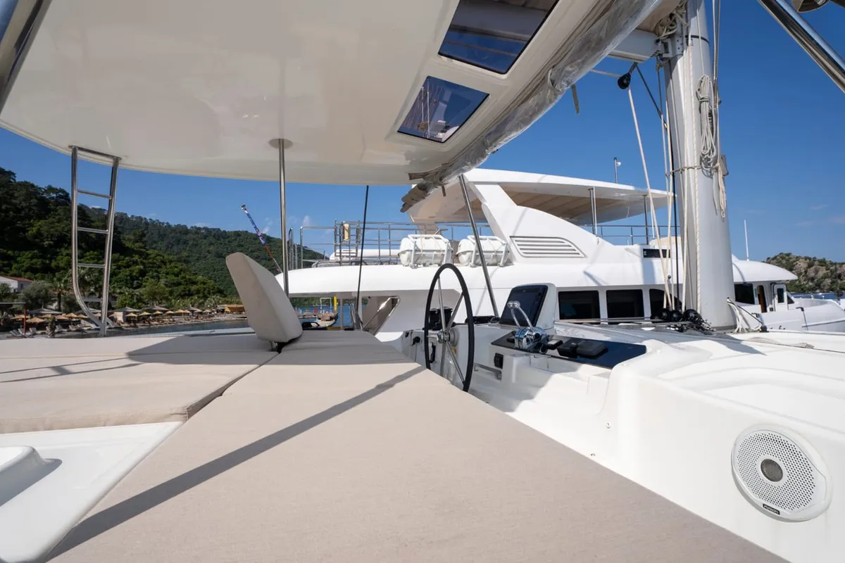 Adam, a Lagoon 46 catamaran at Marmaris, Turkey