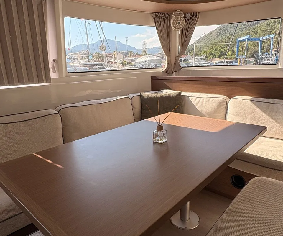 Adam, a Lagoon 46 catamaran at Marmaris, Turkey