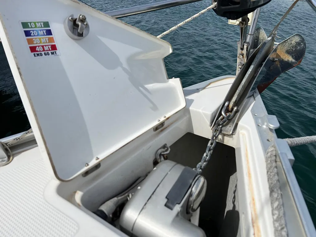 Pulenat, a Bavaria Cruiser 33 sailboat at Punat, Croatia