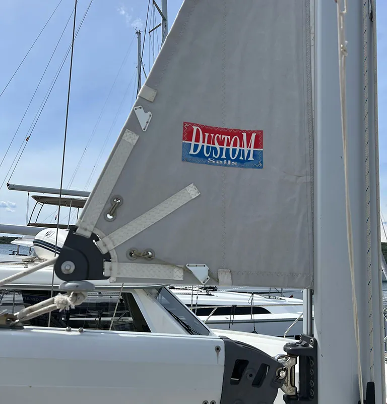 Pulenat, a Bavaria Cruiser 33 sailboat at Punat, Croatia