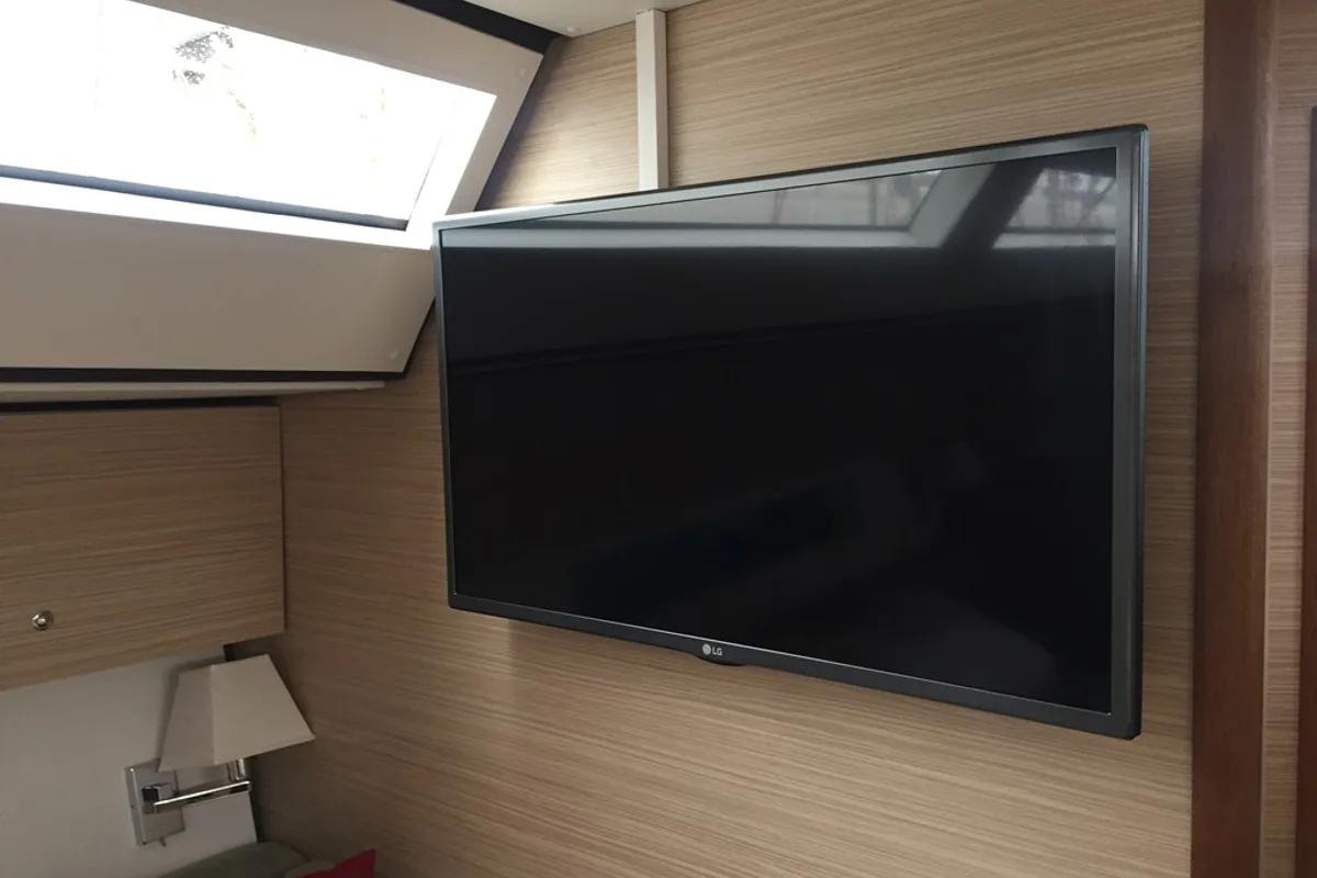 Cabin on SUNSHOWER, a D&D Kufner 54 sailboat at Punat, Croatia