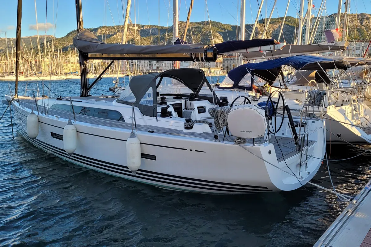 Exterior view of Ma Detox, a X-Yachts X4³ sailboat at Toulon, France