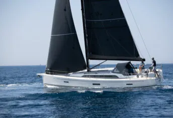 Exterior view of Ma Detox, a X-Yachts X4³ sailboat at Toulon, France