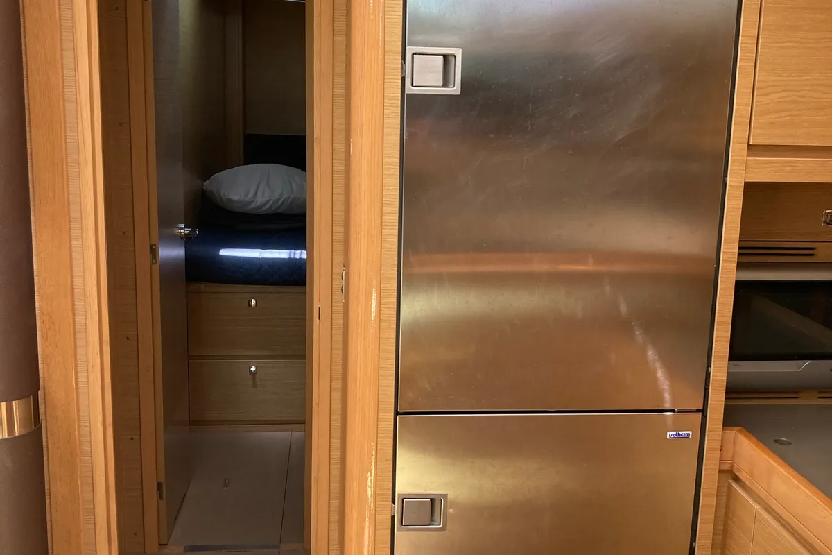 Galley of Nakupenda, a Dufour 56 Exclusive sailboat at Olbia, Italy