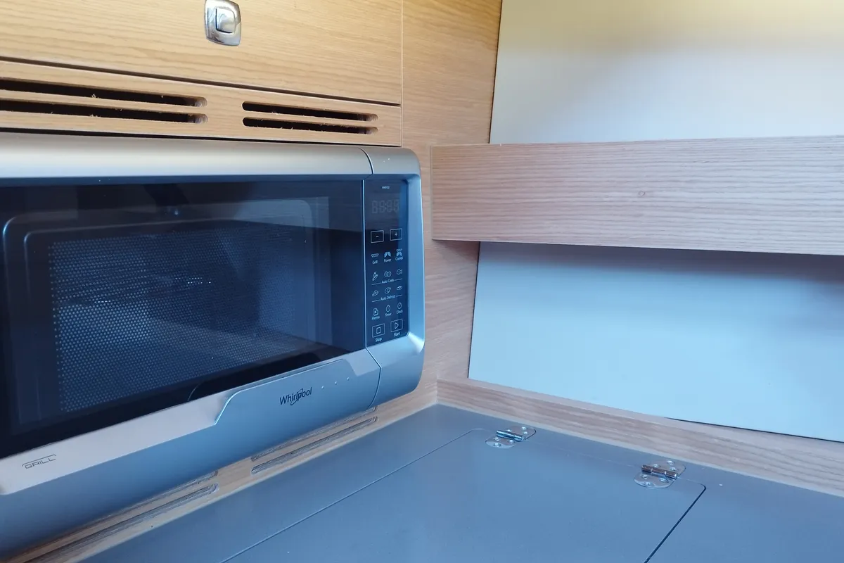 Galley of Nakupenda, a Dufour 56 Exclusive sailboat at Olbia, Italy