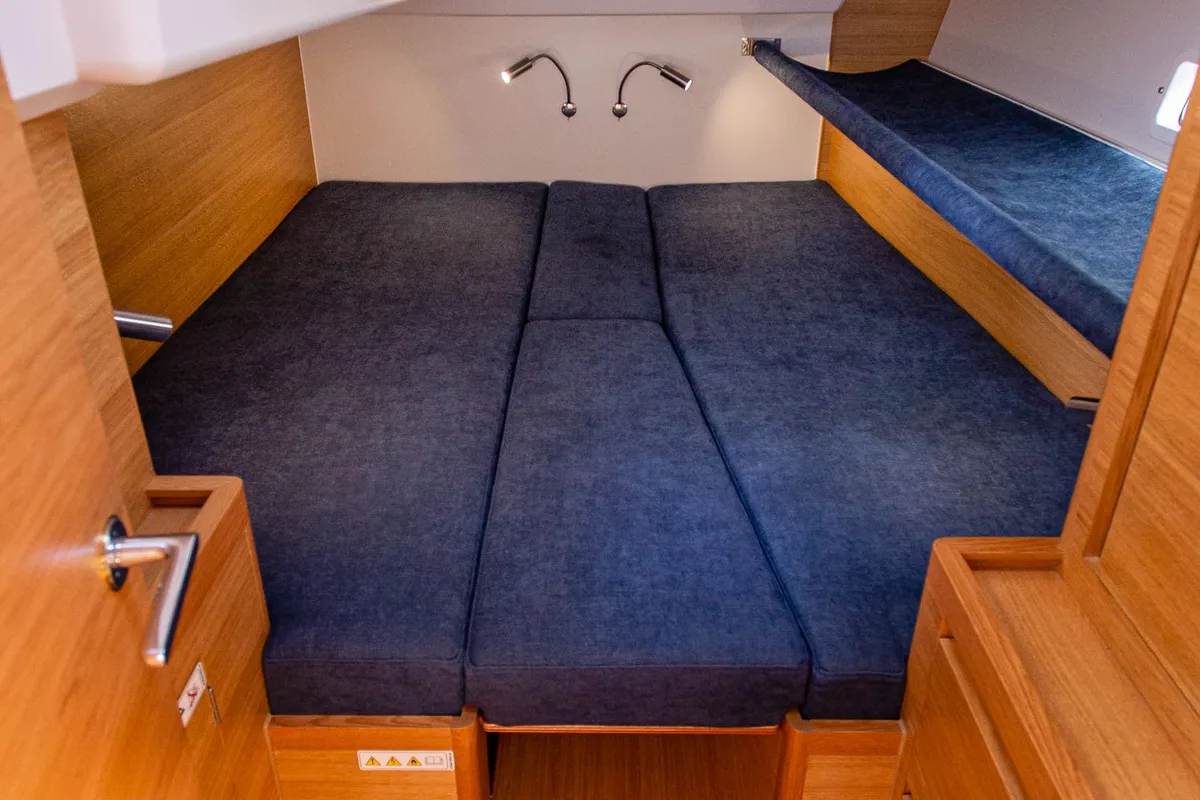 Cabin on Sophia, a X-Yachts X4⁶ sailboat at Lavrion, Greece