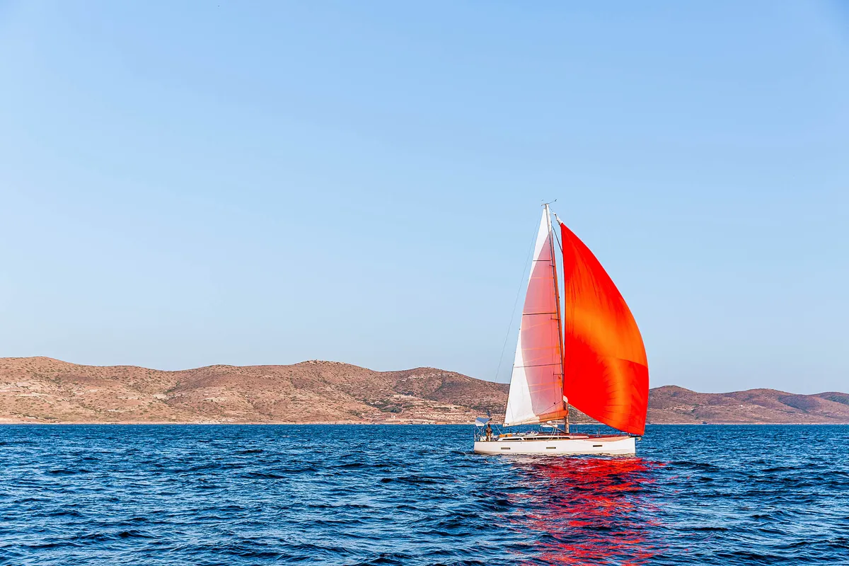 Exterior view of Sophia, a X-Yachts X4⁶ sailboat at Lavrion, Greece