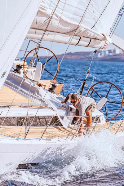 Sophia, a X-Yachts X4⁶ sailboat at Lavrion, Greece