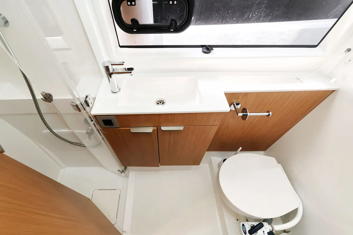 Head on Aventurier, a Bali Catsmart catamaran at Grad Biograd na Moru, Croatia