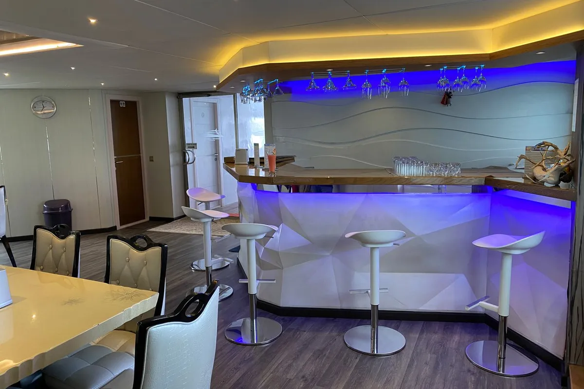 Salon of Honors Legacy, a Custom Made MY Honors Legacy motor yacht at Malé, Maldives