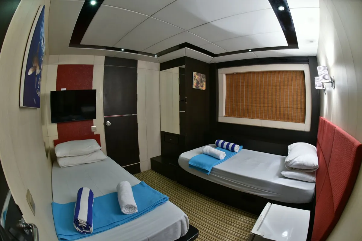 Cabin on Honors Legacy, a Custom Made MY Honors Legacy motor yacht at Malé, Maldives