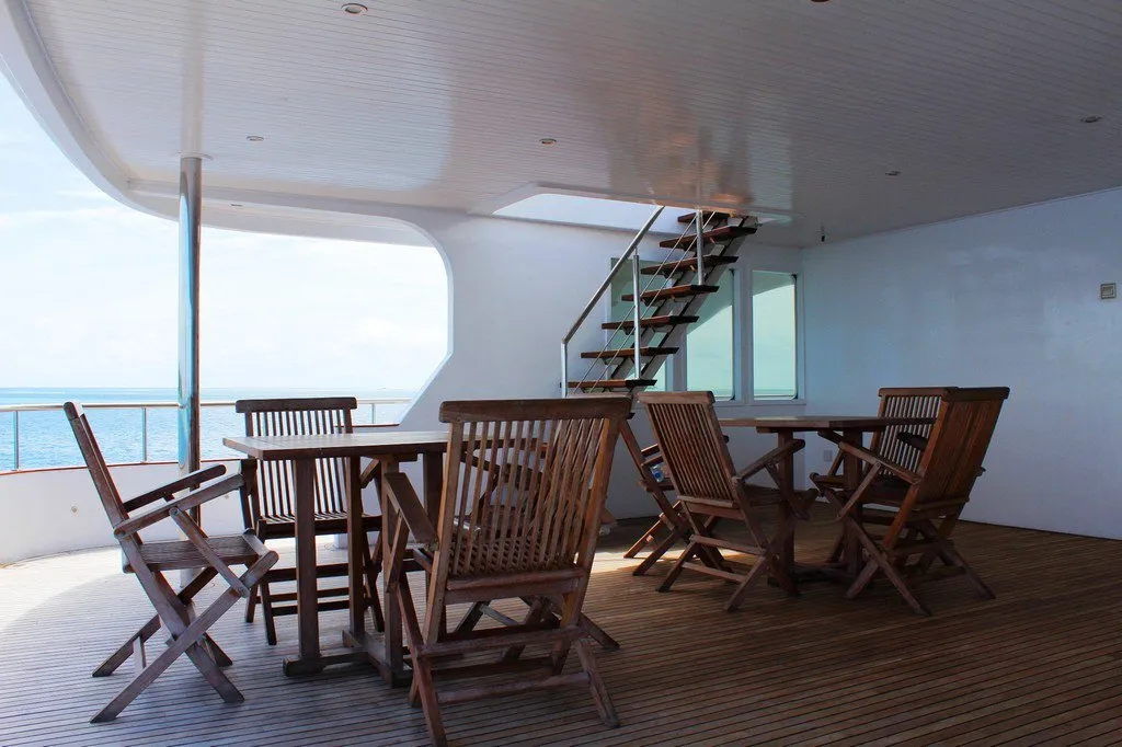 Deck of Honors Legacy, a Custom Made MY Honors Legacy motor yacht at Malé, Maldives