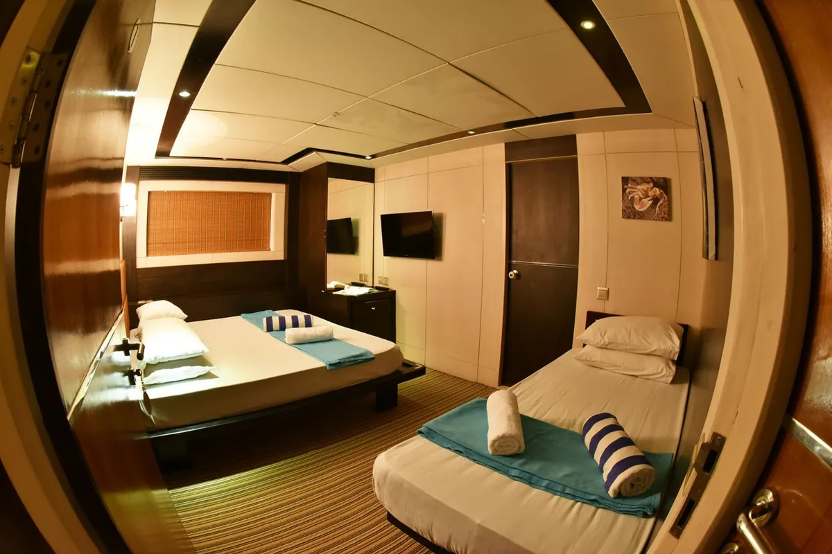 Cabin on Honors Legacy, a Custom Made MY Honors Legacy motor yacht at Malé, Maldives