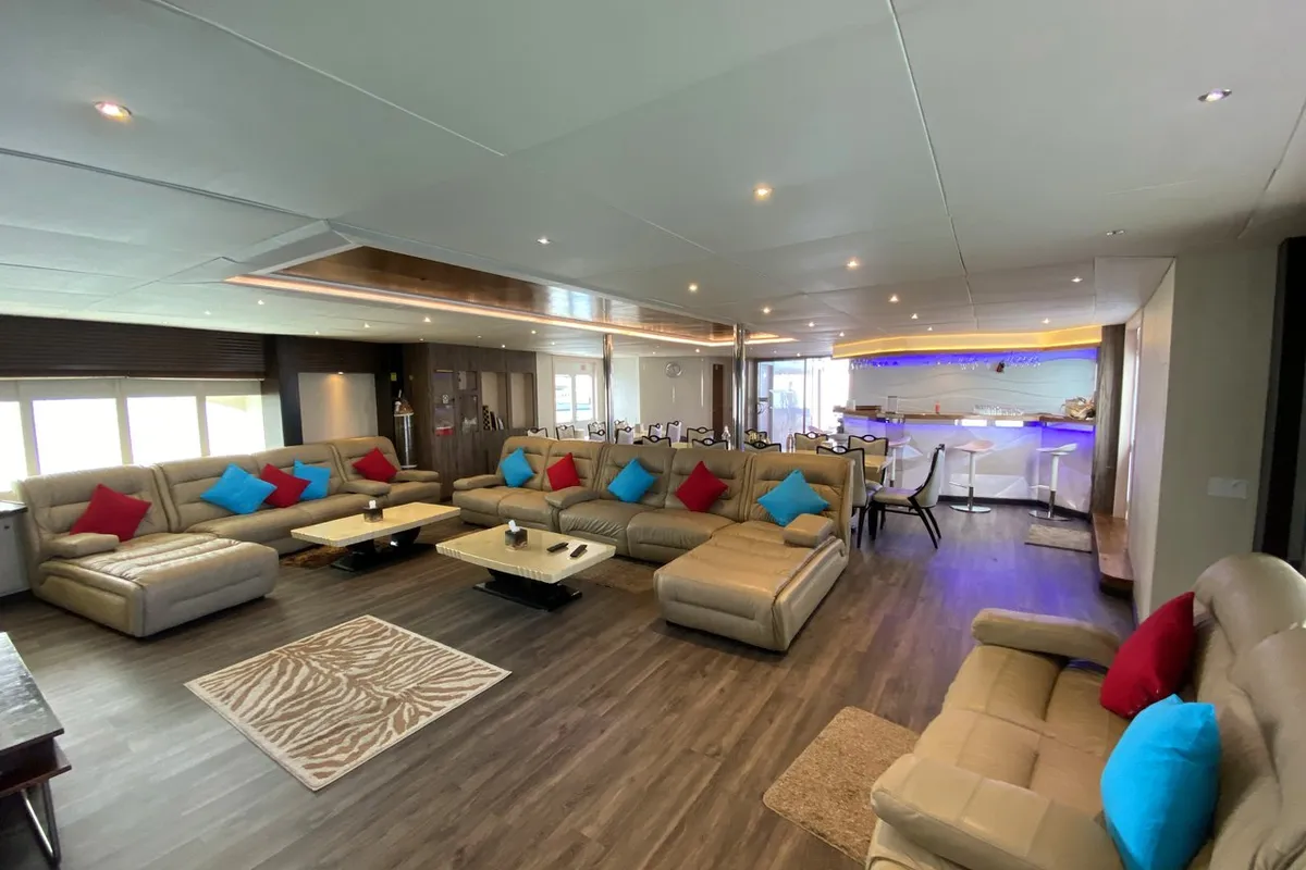 Salon of Honors Legacy, a Custom Made MY Honors Legacy motor yacht at Malé, Maldives