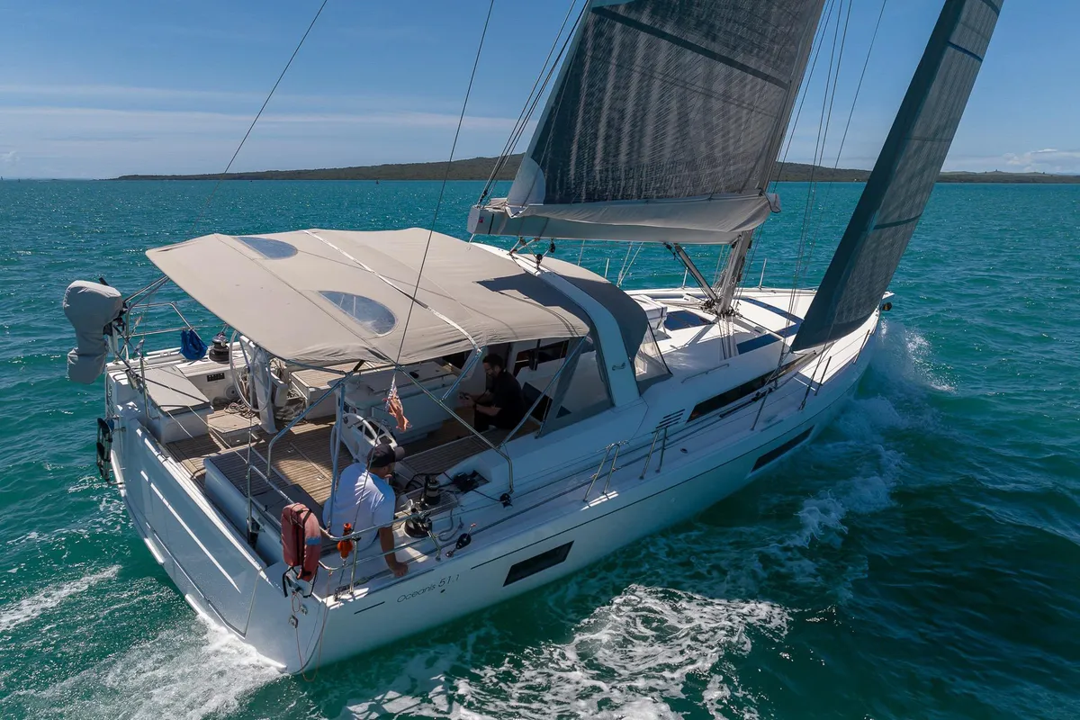Exterior view of Alexandros, a Beneteau Oceanis 51.1 sailboat at Municipal Unit of Lefkada, Greece